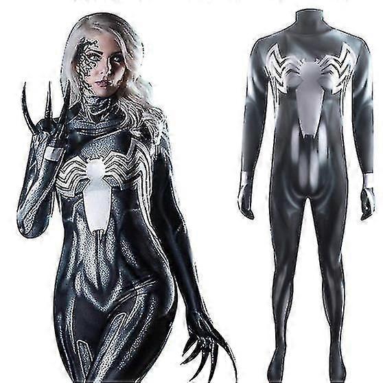 Life Venom Suit Costume Bodysuit Halloween Outfit -y