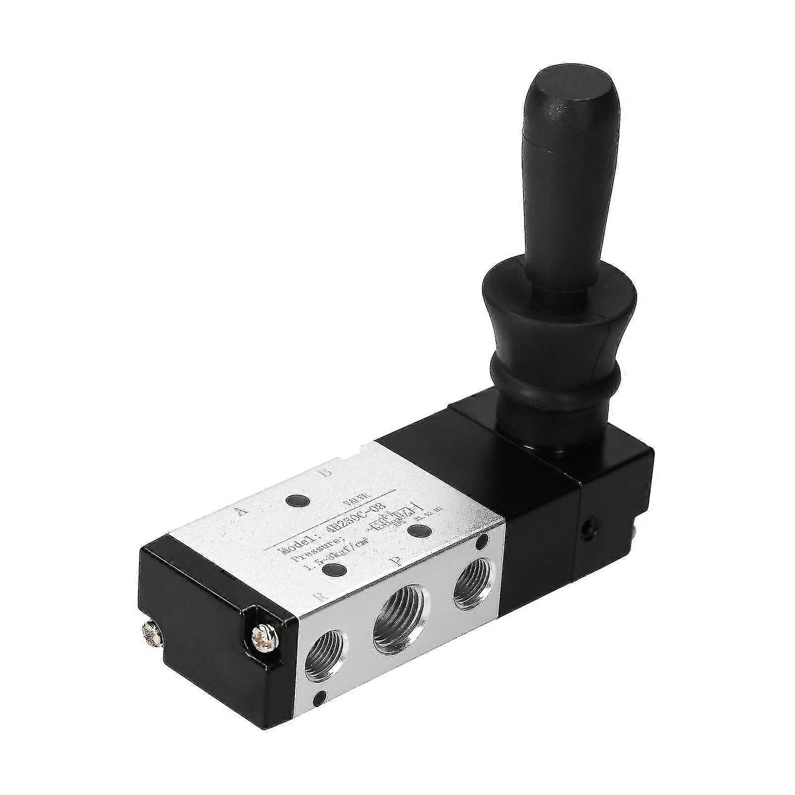 空気圧1/4 '' Pt 5ウェイ3ポジションエアハンドレバー操作バルブ - 手動エアコントロールバルブ