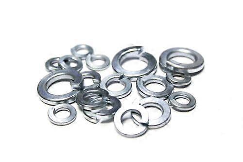 (1000) 3/8' Regular Split Lock WASHERS ZINC - ABANGDA Store