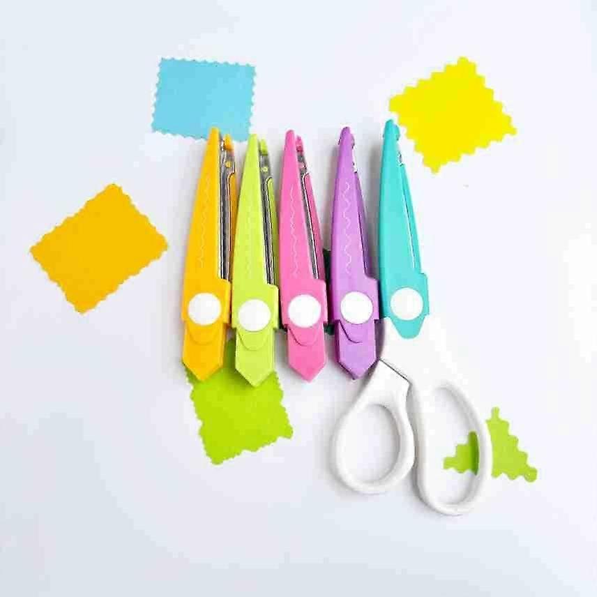 Lace Scissor Set For Children's Hand Scissors Paper Art No Harm To Hands Pattern Scissor Set in TT