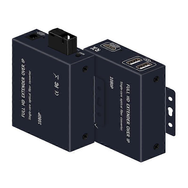 1080P 60Hz HDMI Optical Extender with HDMI Loop-Out USB KVM 20KM Fiber Optic Video Converter Transceiver HDCP 1.4 Compatible