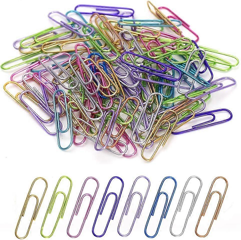 2025 Latest Model  Paper Clips, 240pcs Medium Size Colored Paper Clip, PaperClips Assorted