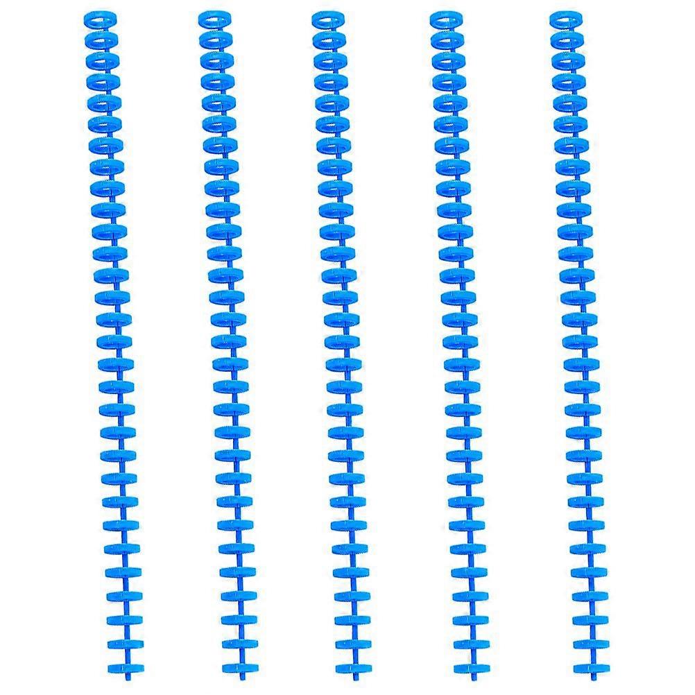 5Pcs Binding Spines Spirals Spiral Notebook Coils Comb Bindings (Random Color)