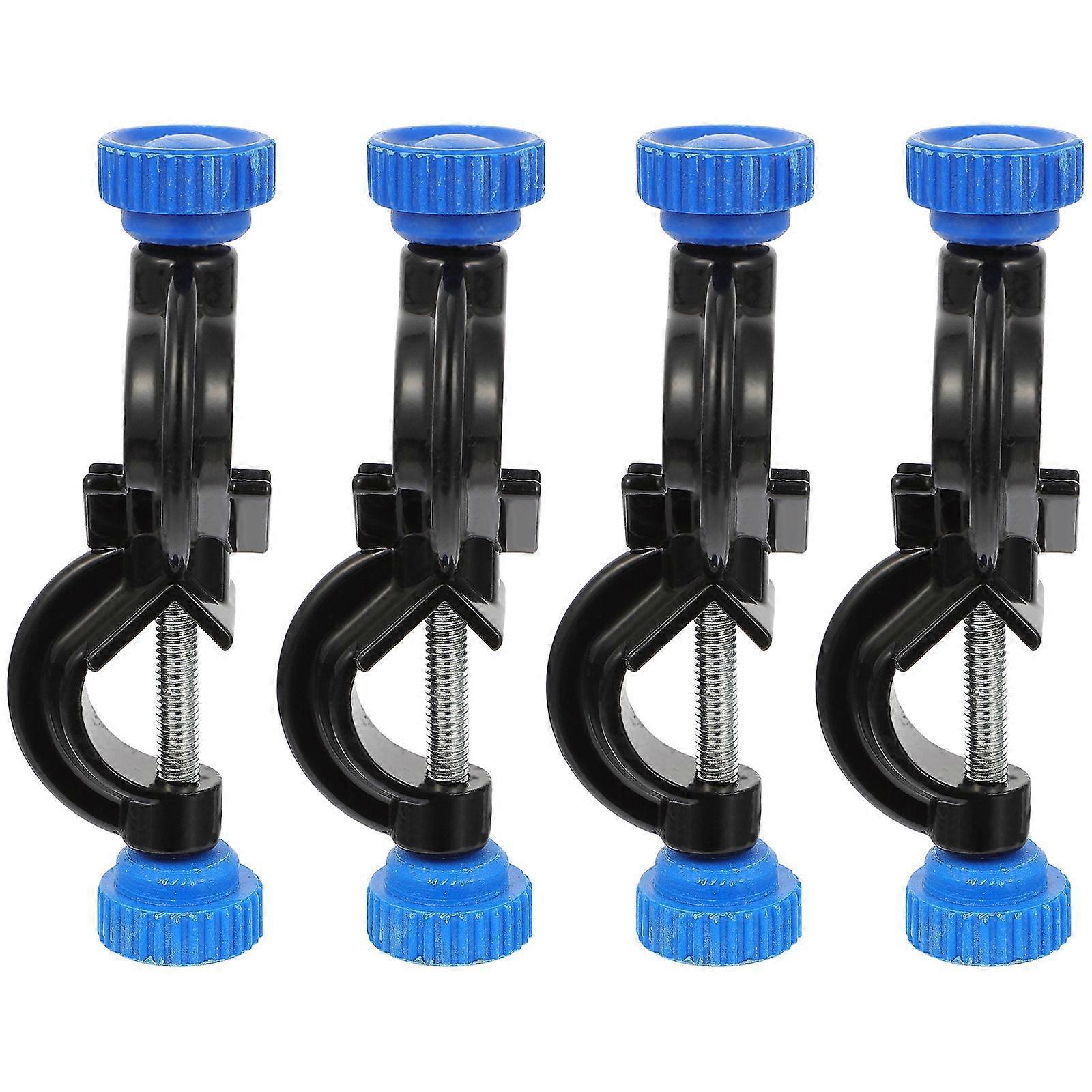 4pcs Labs Stand Clamp Holder Adjustable Labs Clip Holder Fournitures de laboratoire (le support n’est pas inclus)