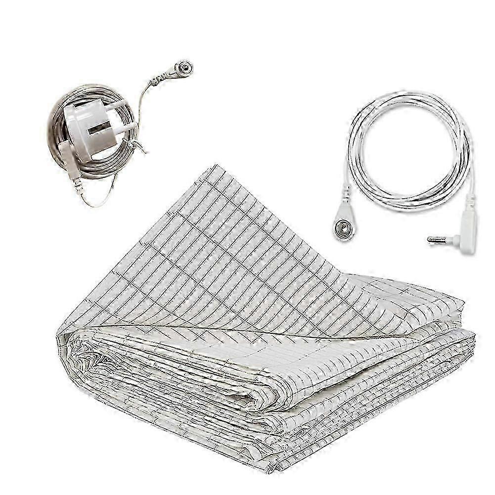 27x52Inch Grounding Sheet Conductive Silver Fiber Material Skin Friendly and Comfortable Enhance Sl