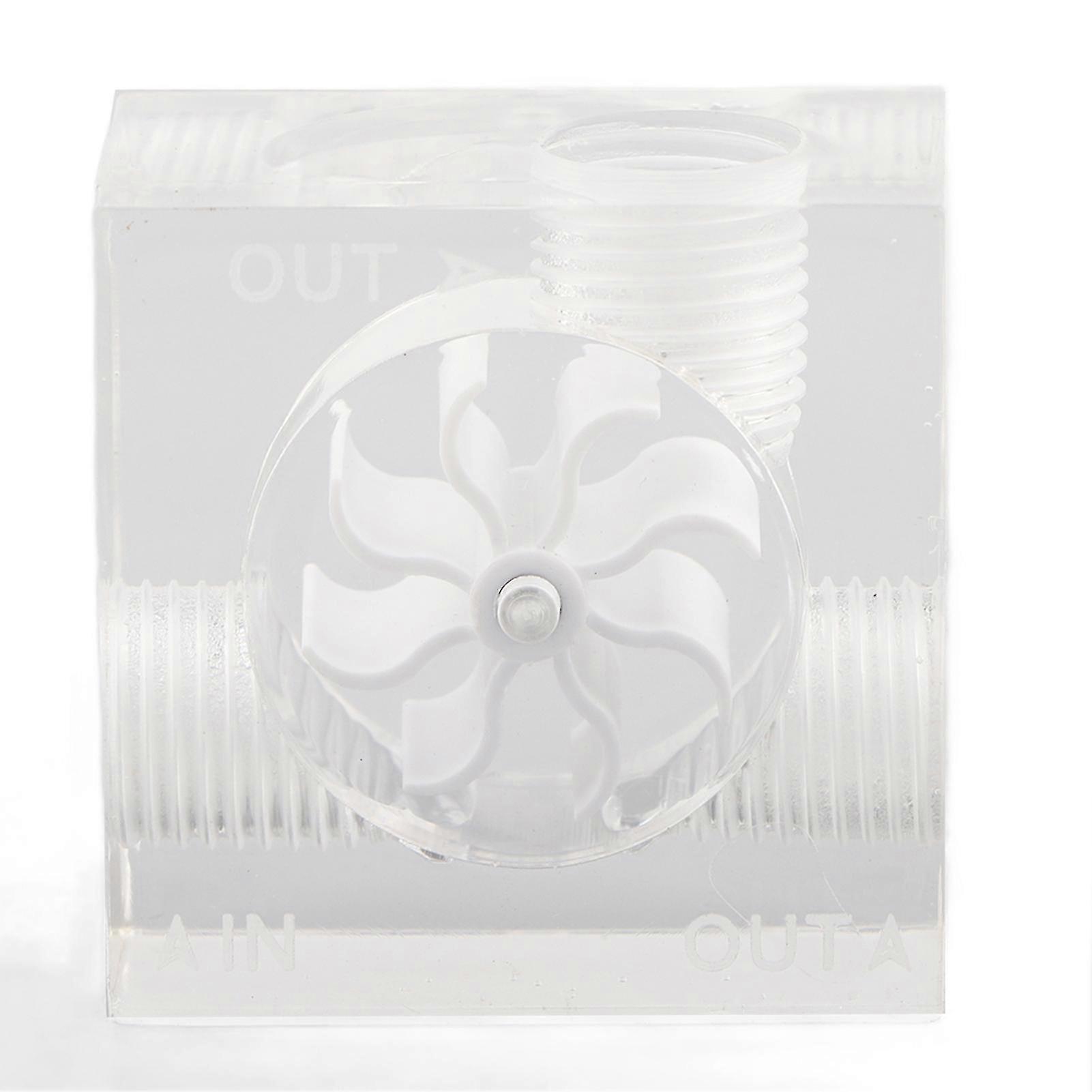 Wasser ) Kühlung Fließender Indikator Acryl G1 / 4Zoll Gewinde Computerzubehör LSJ PM3 (Weiß
