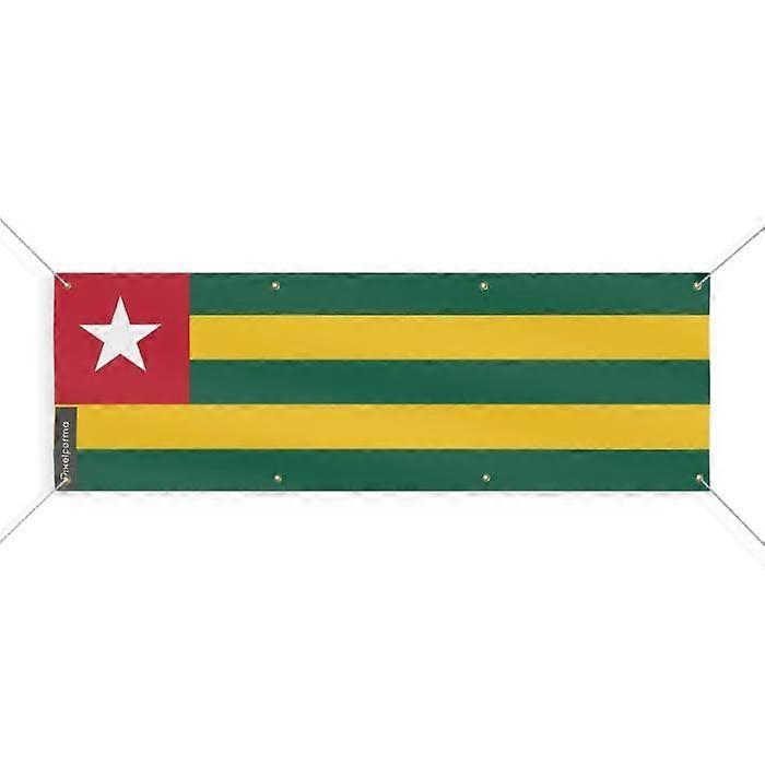 Togo Flag Banner 8 Grommets 60x180 cm