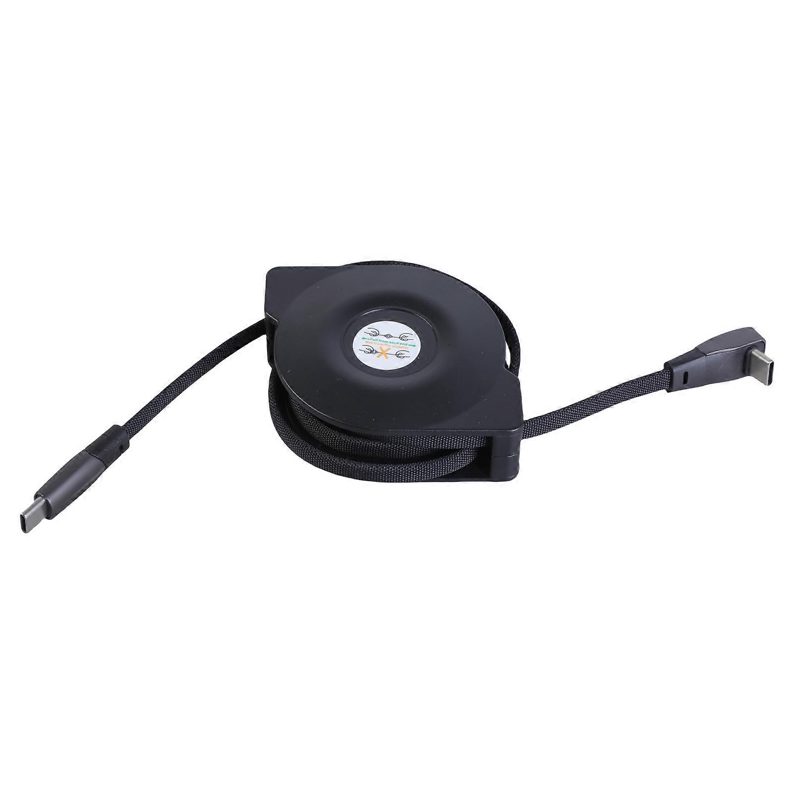Flexible Type C PD65W Retractable Cable With 90 Degree Elbow For Electronic Device Wide Compatibility
