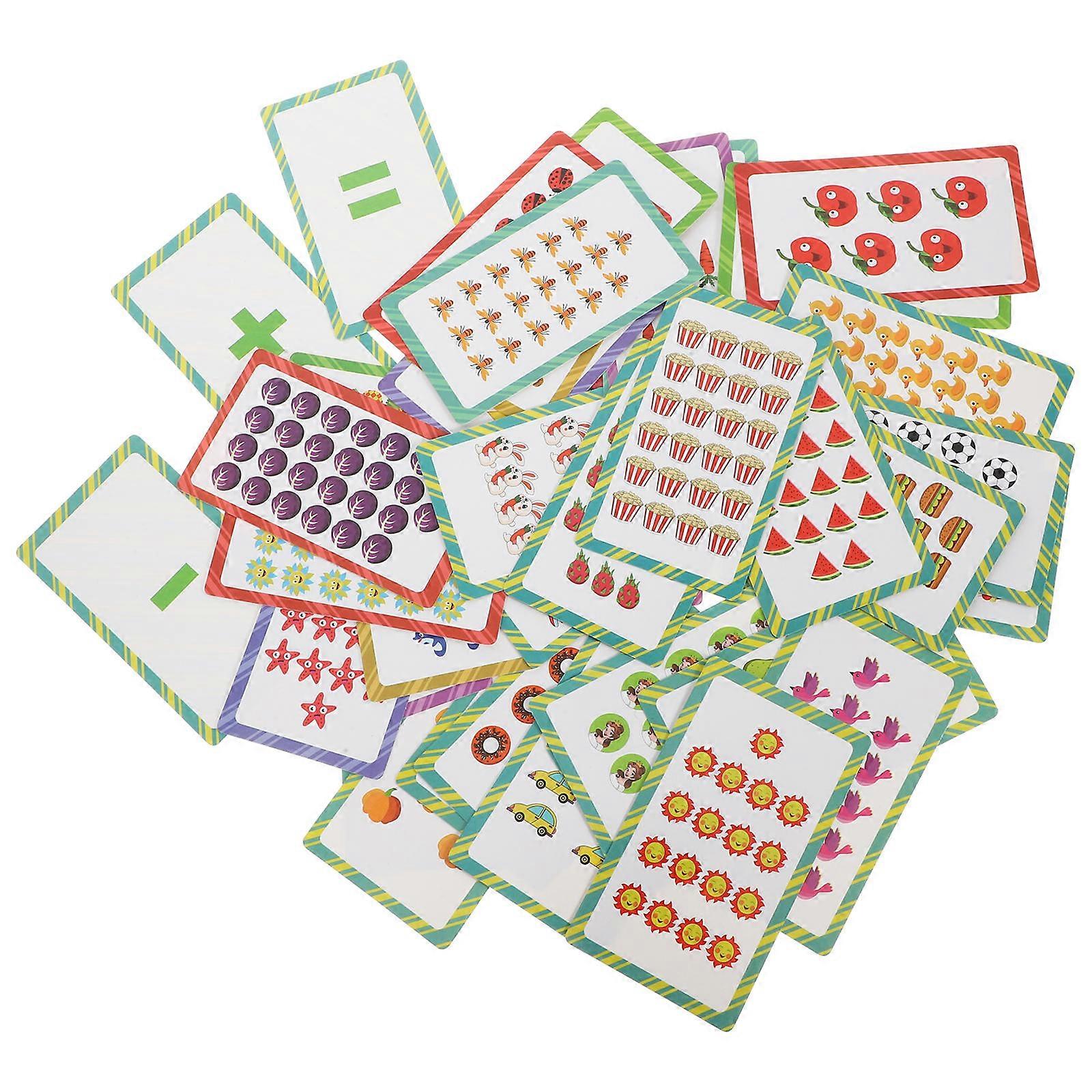 Portable Preschool Number Flash Cards Set Educational Learning Tool for Number Recognition, Parent Interaction, Home & Classroom Activities