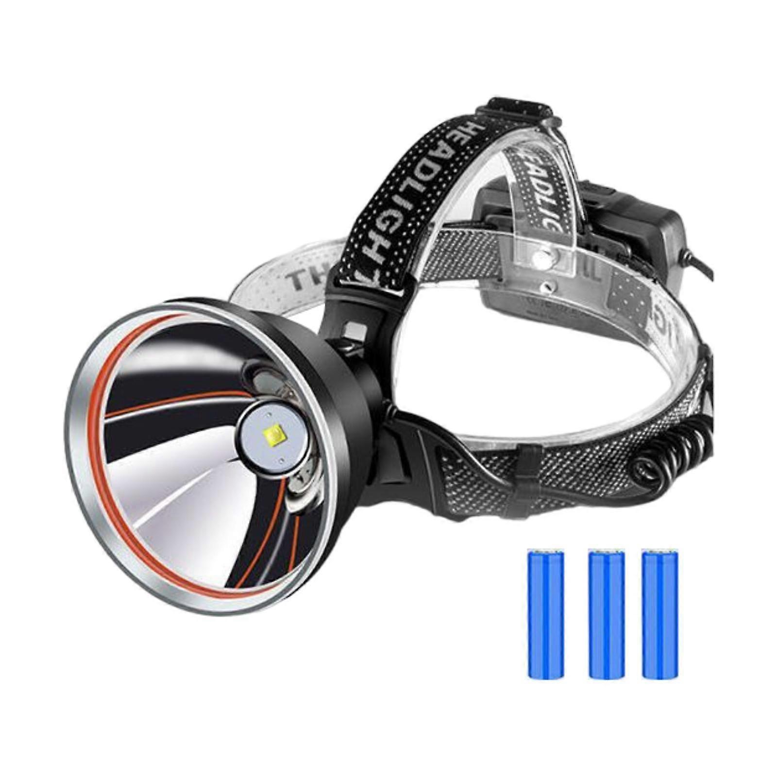 Outdoor LED Headlight Flashlight USB Rechargeable Handsfree Waterproof LED