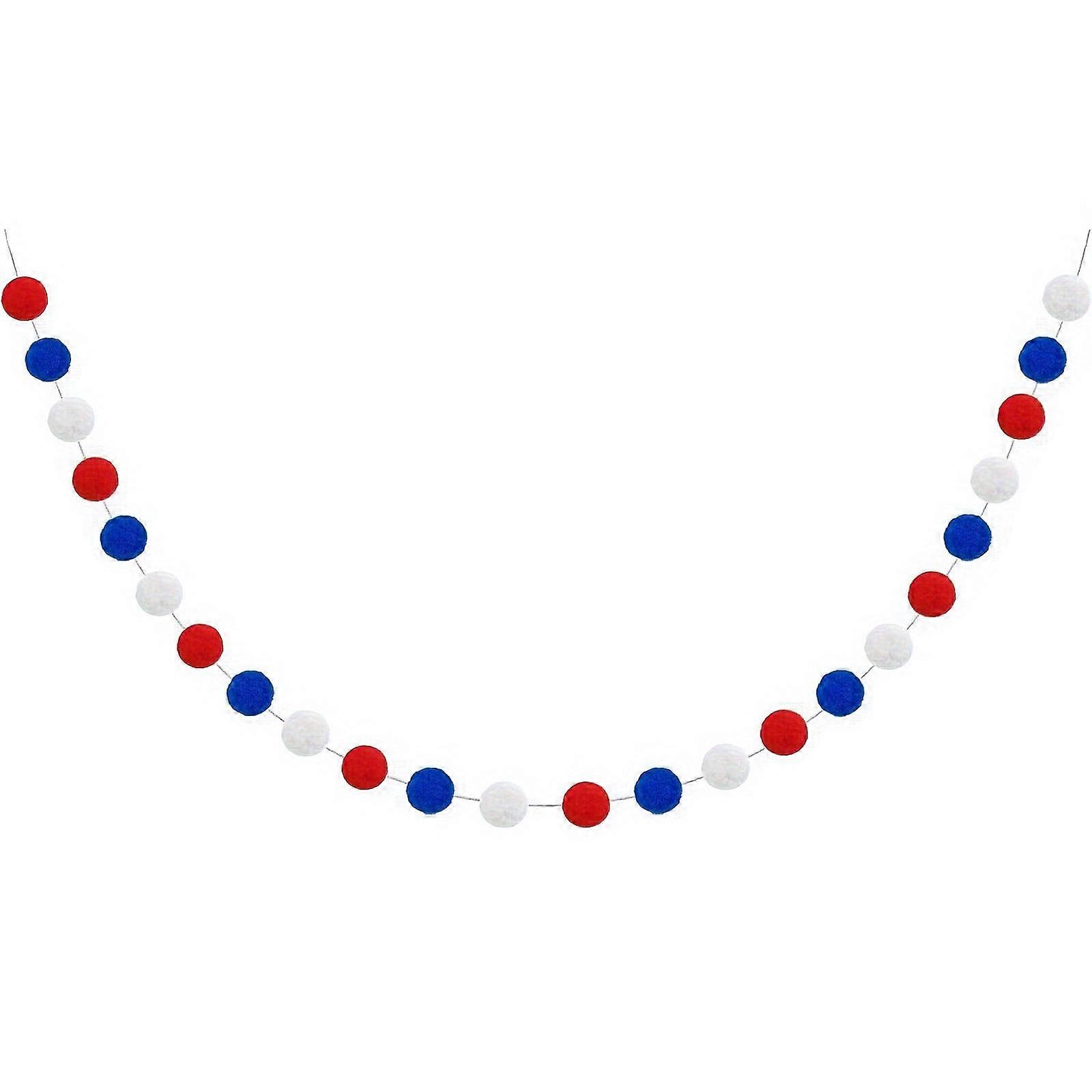Independence Day Theme Felt Ball Skewers Unique Felt Skewers for Kids Bedroom, Nurserys, Safe and Texture Decorations
