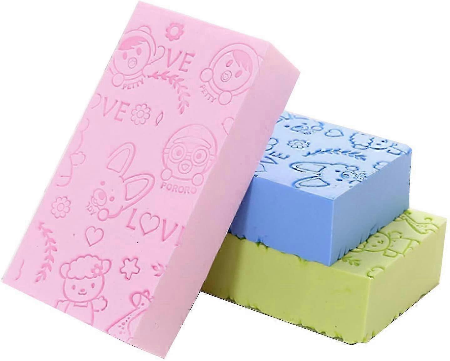 Exfoliating Bath Body Shower Sponge - 3 Pcs