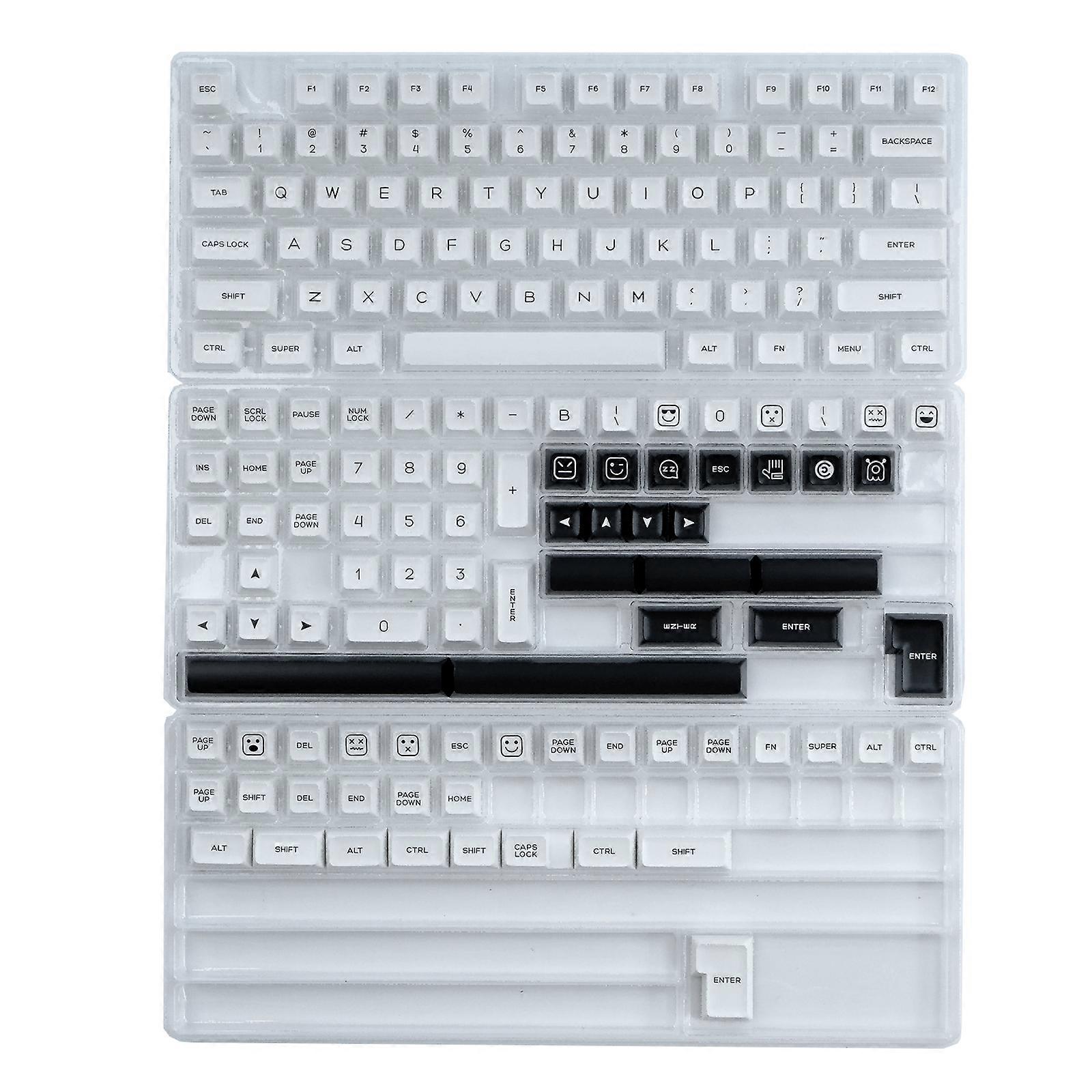 BOW Keycaps PBT Double Shot Keycaps QXA Profile Keycap Set For Mechanical Keyboard Switches 64 68 96 980 104 160 Keys