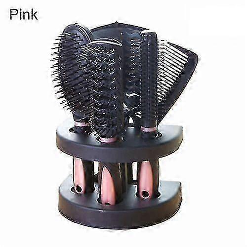 Massagekamm-Haarbürsten-Set mit Spiegelständer-Halter-Kit