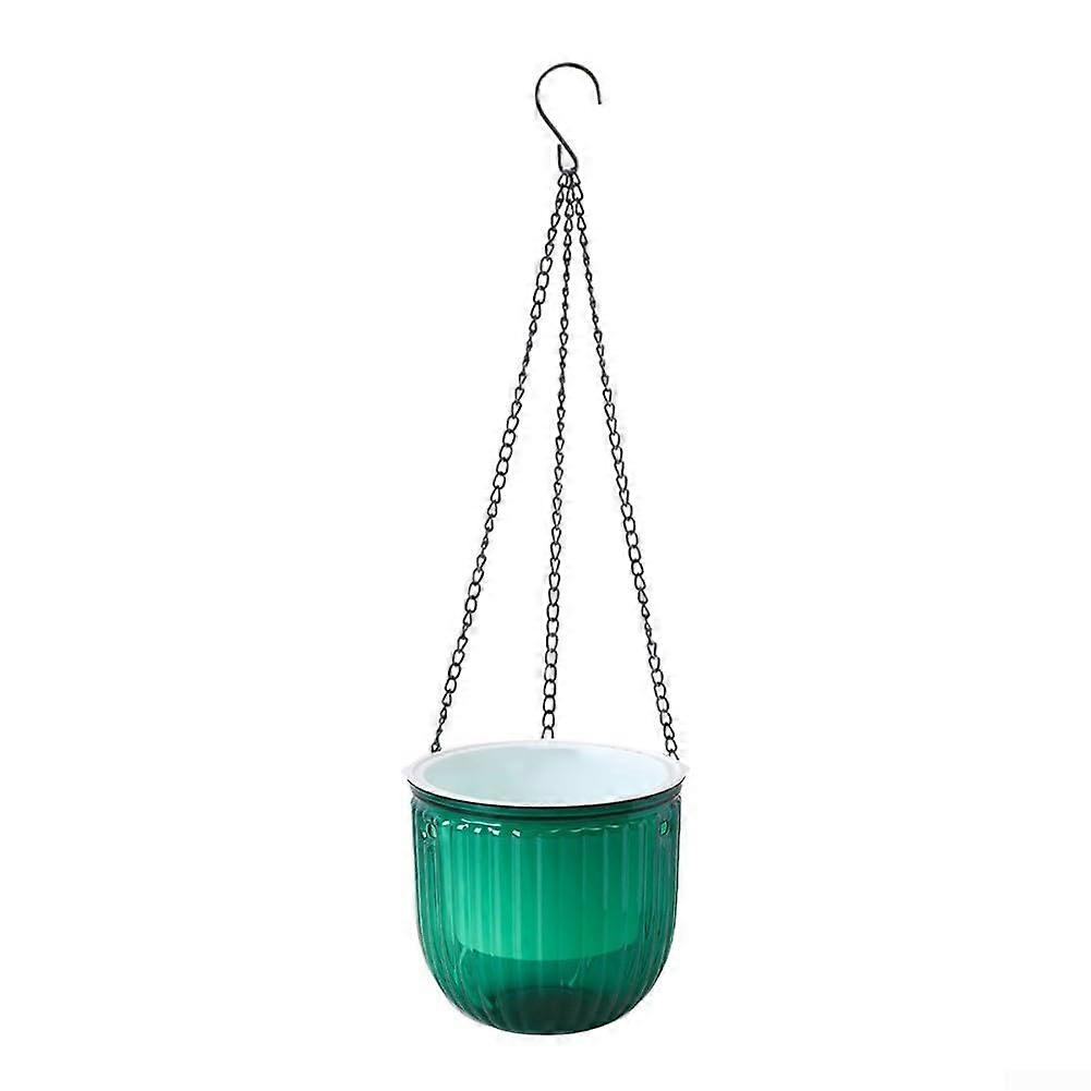 Hanging basket with unique selfwatering system and visible water level monitoring (large)