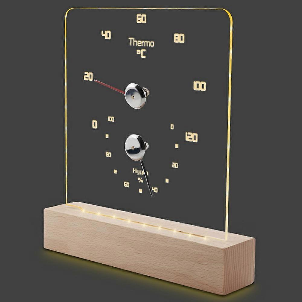 Thermometer TS-JX810 Sauna Room Thermometer Hygrometer with Bimetal Pointer Steam Room Temperature Humidity Meter