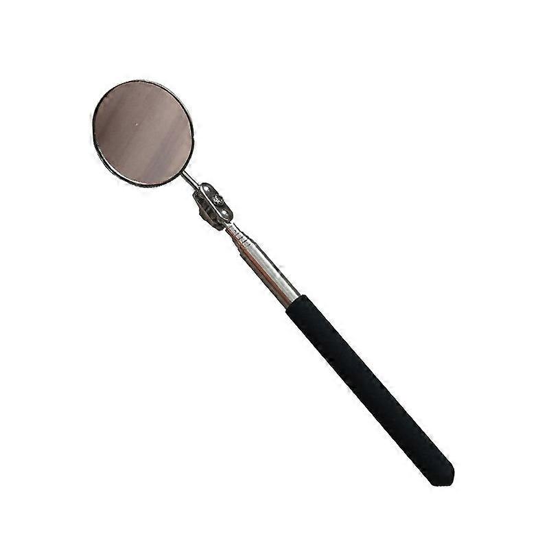 Car Repair Detection Mirror Universal Folding Telescopic Mirror Welding Chassis Inspection Mirror, Model: Black Handle 50mm