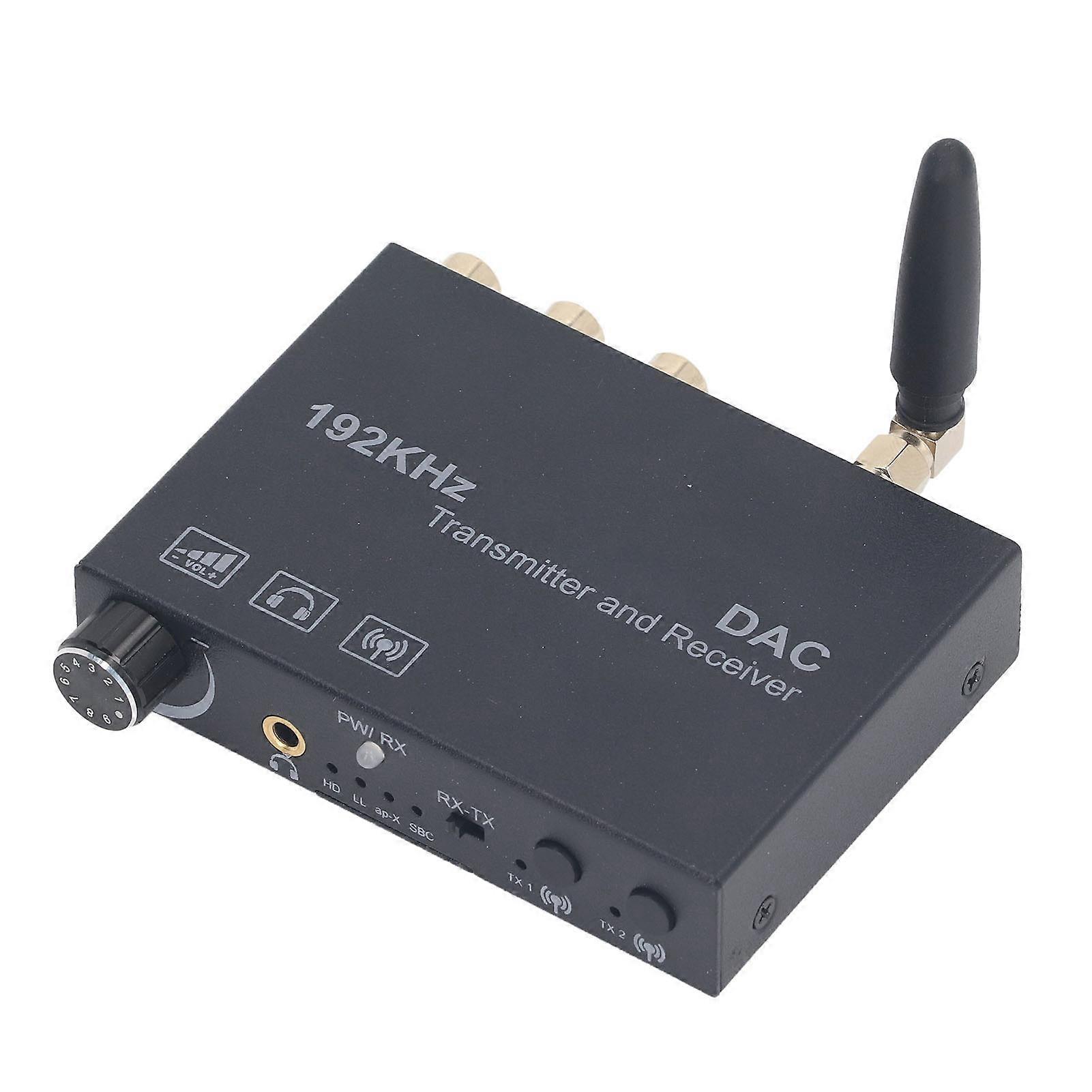 Wireless Audio Converter Bluetooth 5.3 Digital to Analog Optical Coaxial Audio Transmitter Receiver Volume Adjustment 