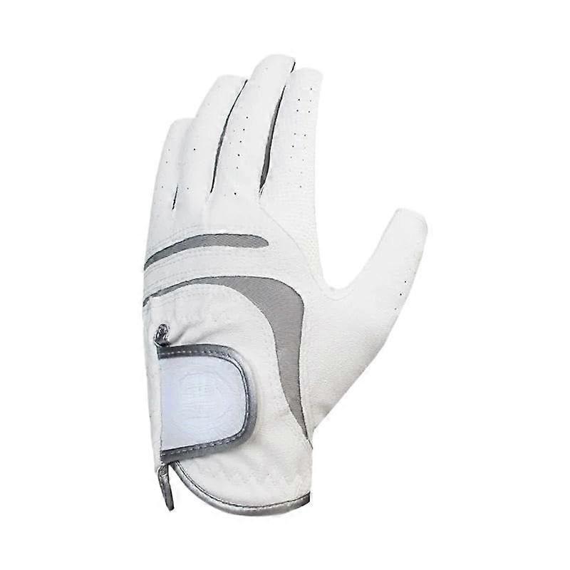 Golf equipment: gloves and hand guards – Improved grip and breathable design for men and women (Grey Left Hand,24)