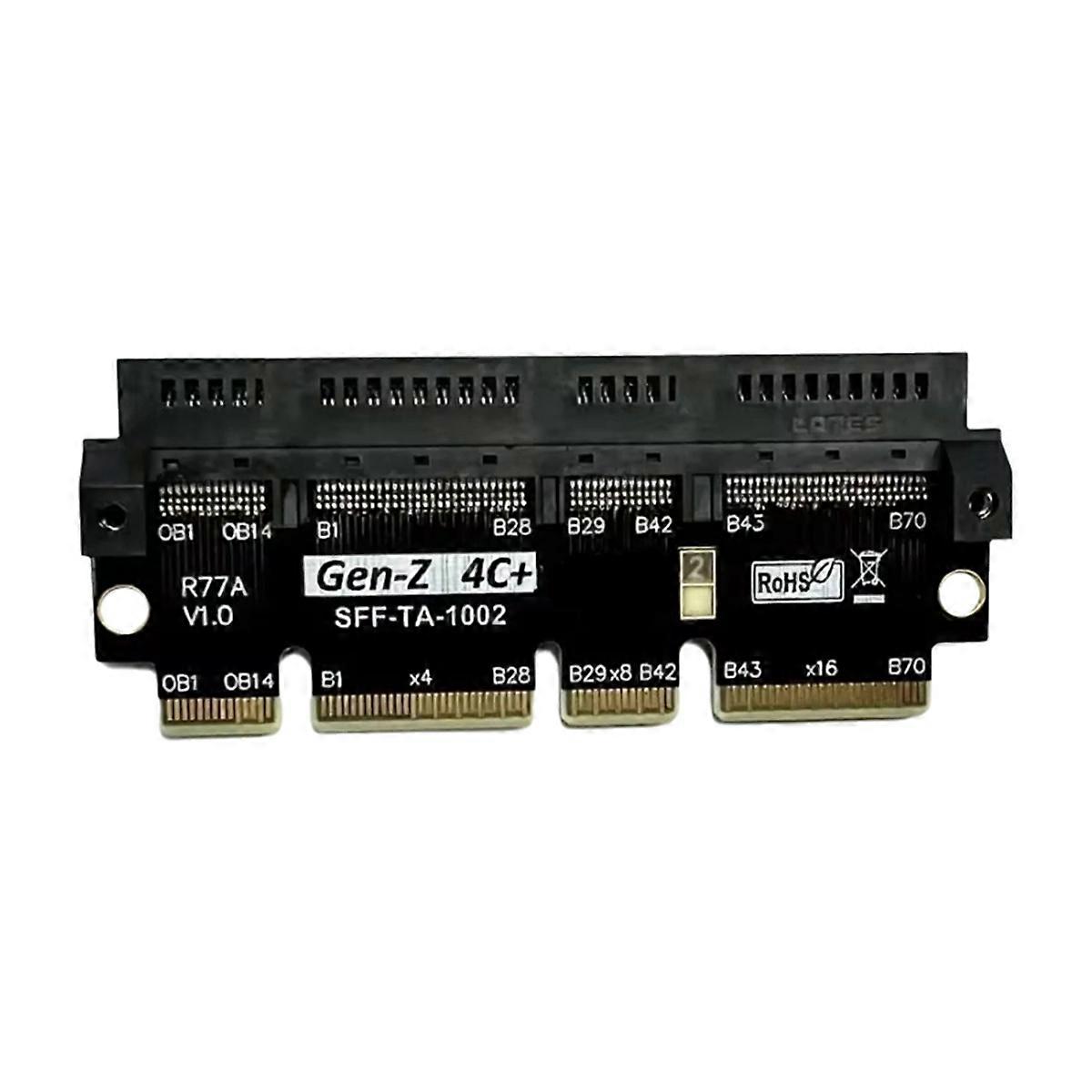PCIe5.0 X16 to Gen-Z 4C+ Adapter Card EDSFF 4C+ Raised Test and Protection Card Support Gen5 PCI-E