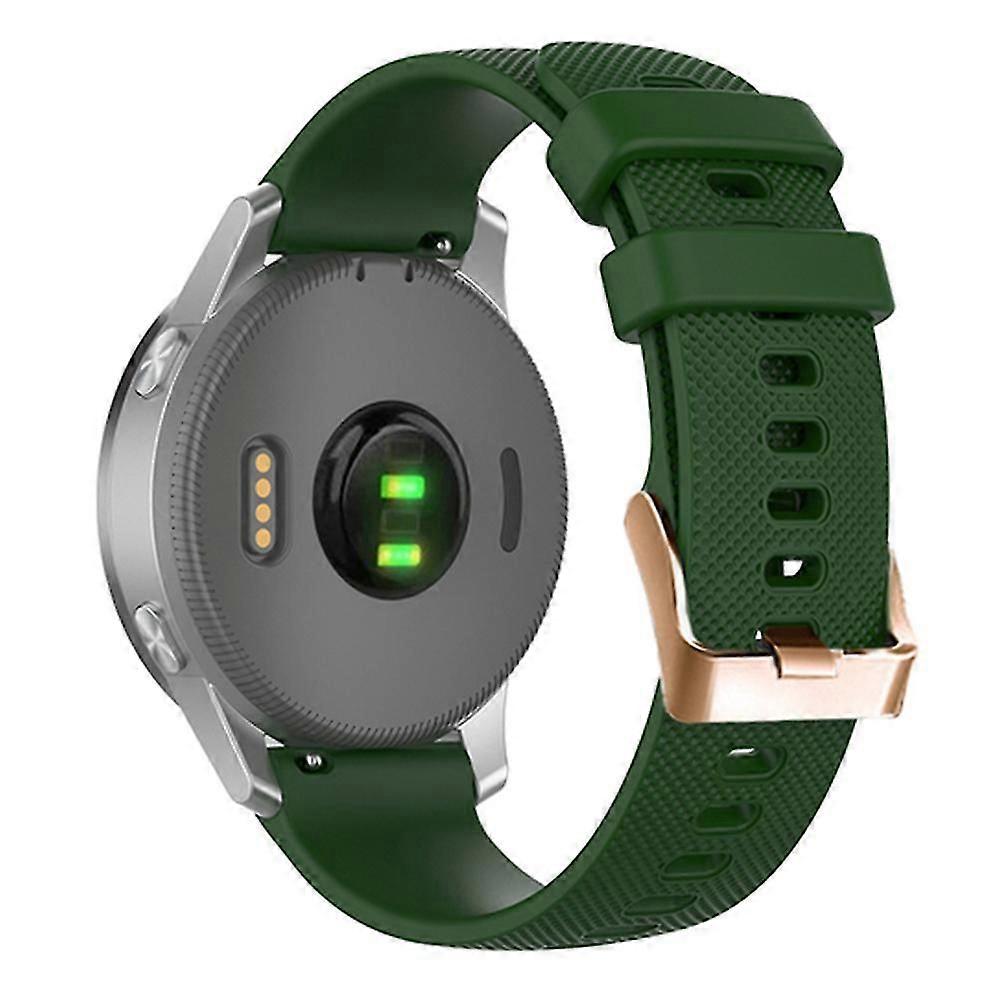 18mm Textured Silicone Replacement Strap Compatible with Garmin Forerunner 265s/255s/Venu 2s Smartwatches
