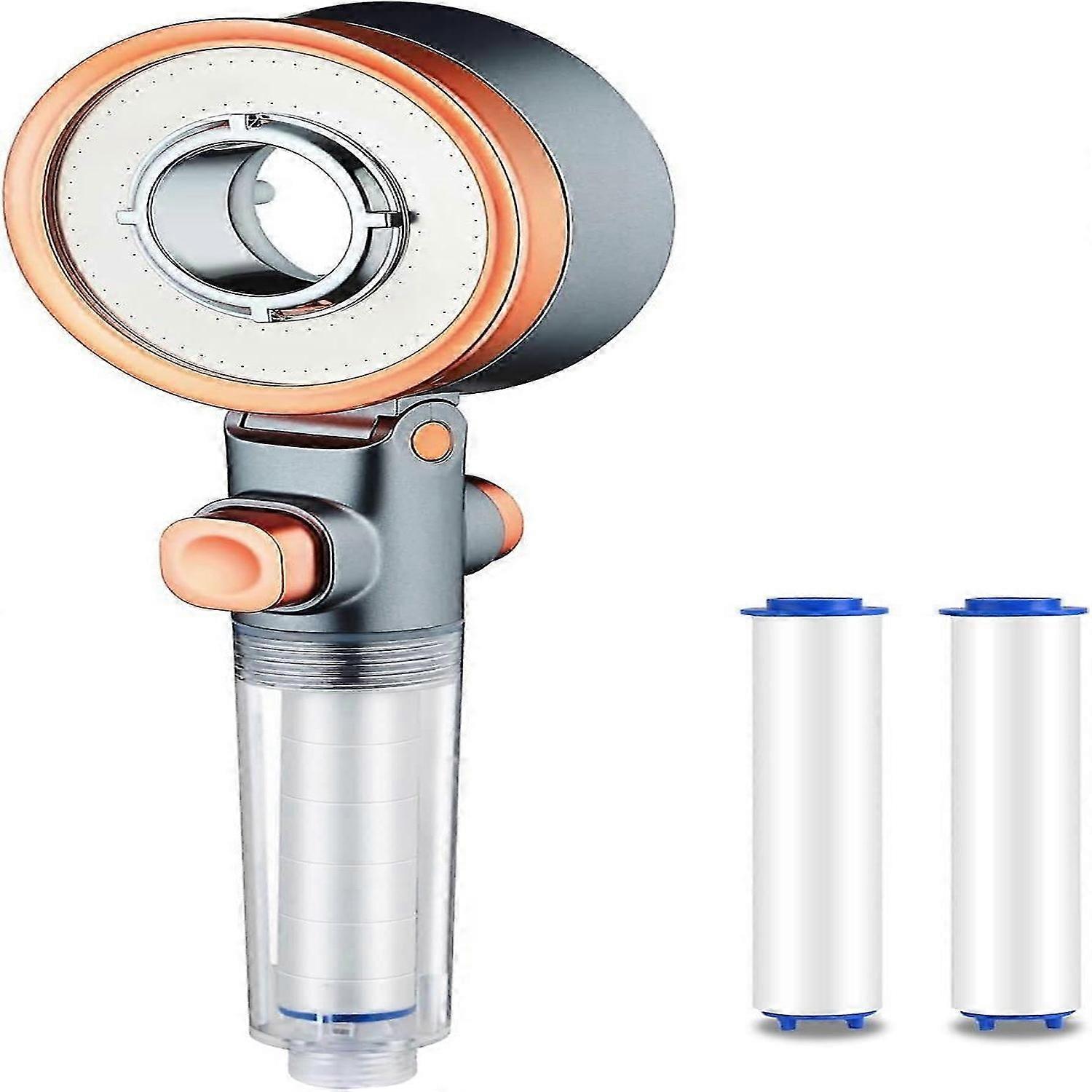 High Pressure Shower Heads with Filter, with Extra 2 Replaceable Filter, Hard Water Filter Shower Head with 3 Modes