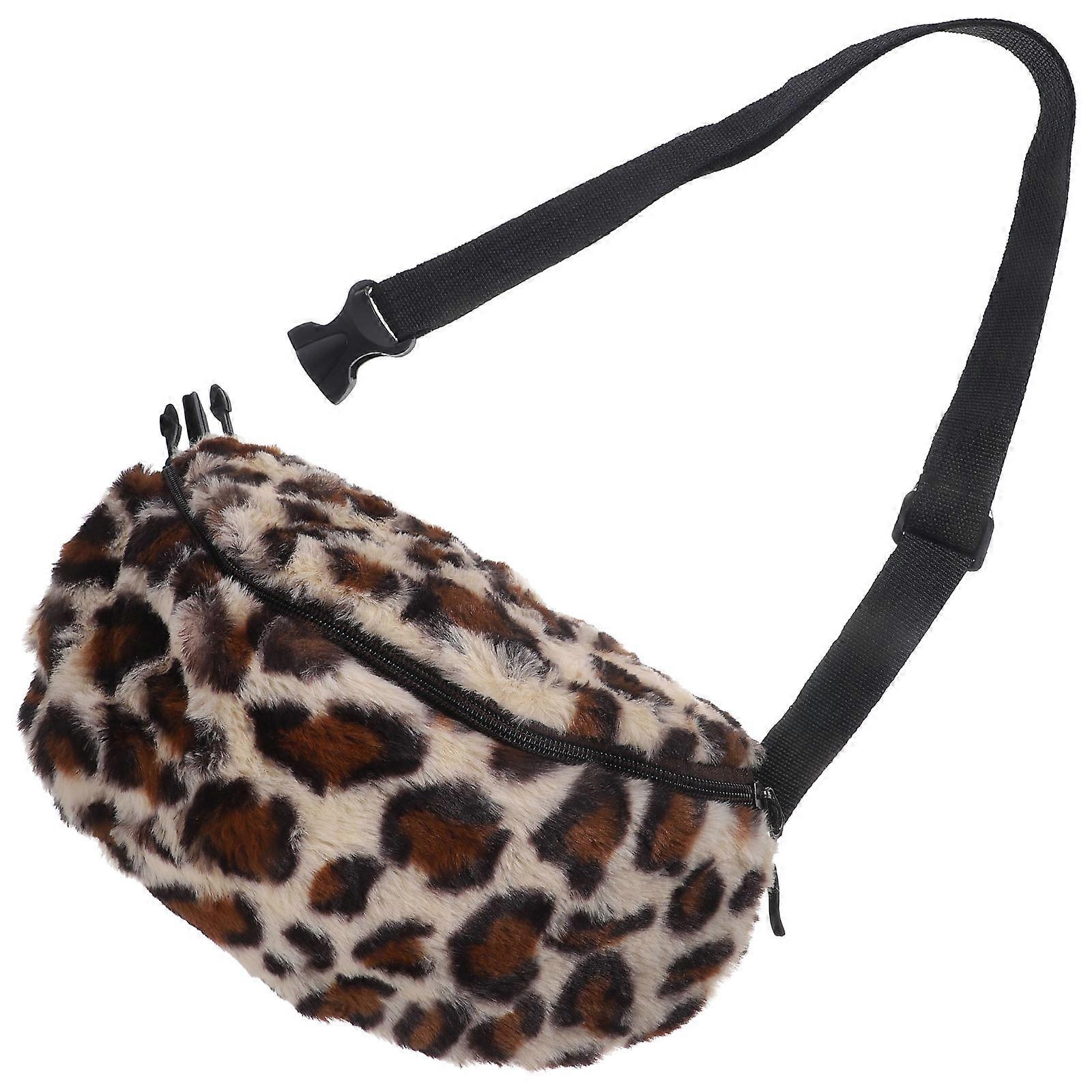 Design Leopard Shoulder Bag, Ideal for Carrying Cosmetics Glasses Keys in Style