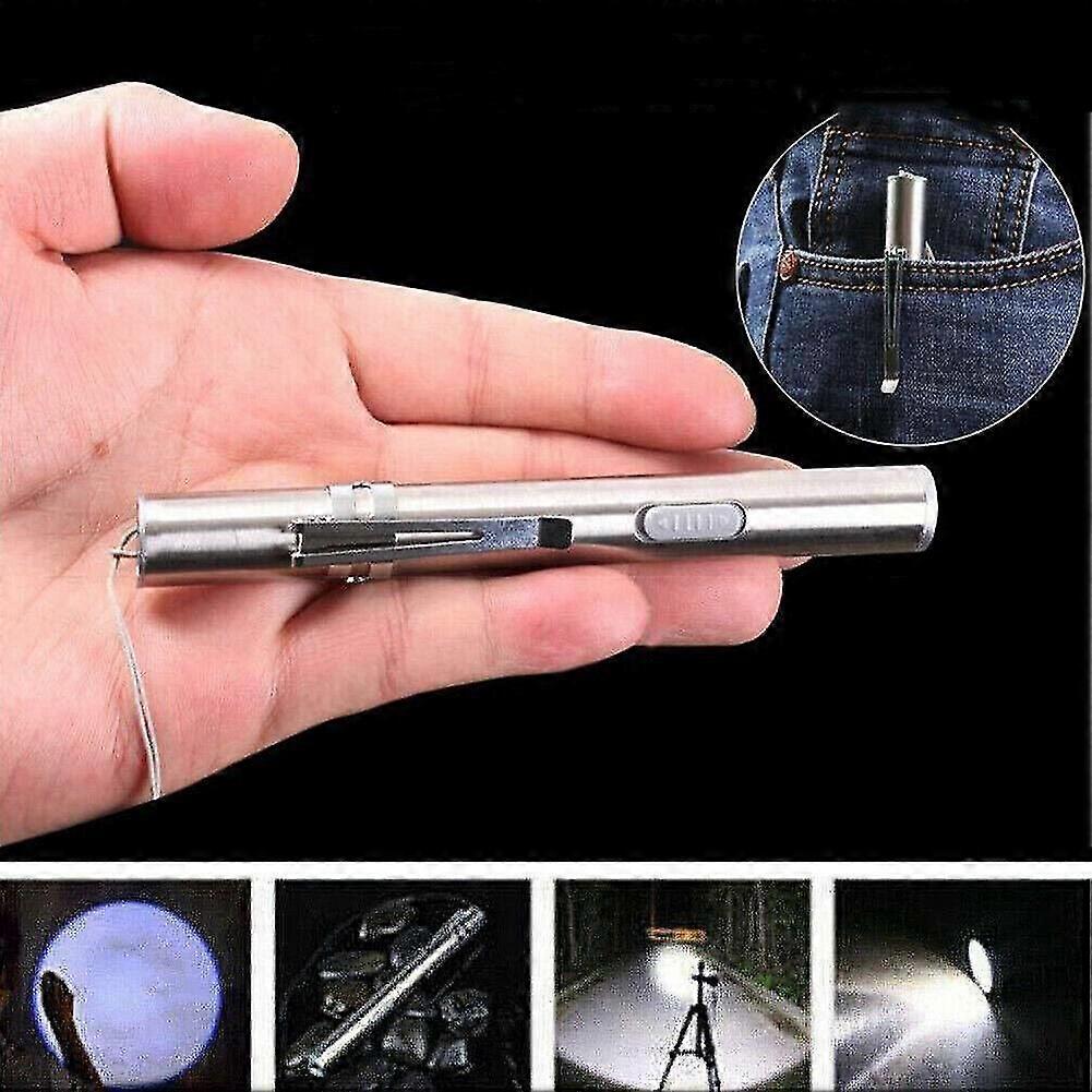 10000Lumens USB Rechargeable Super Bright LED Pocket Torch Lamp