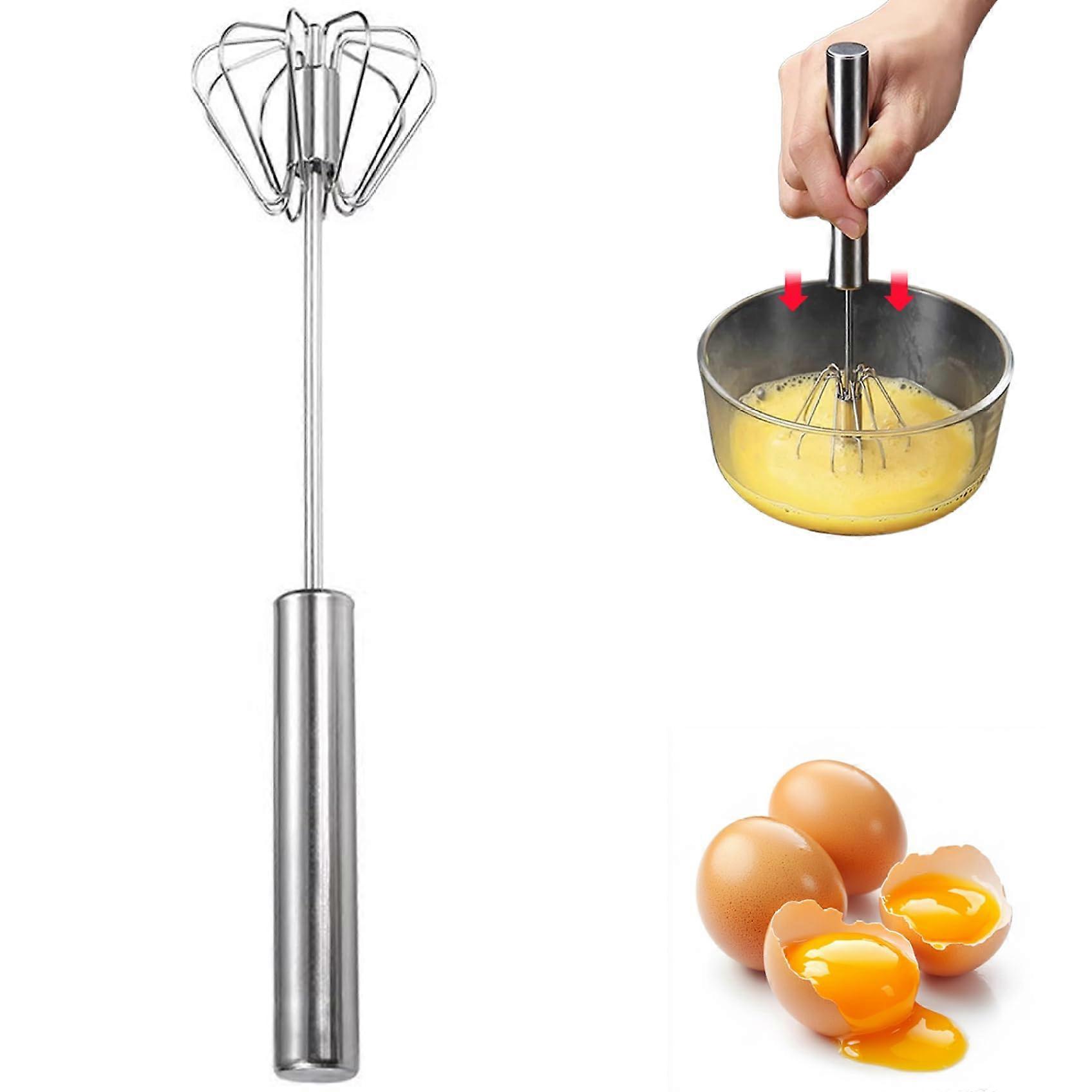 Mini Whisk, 10.63x2.76 stainless steel whisk, sturdy and multifunctional for cooking, handheld twist mixer
