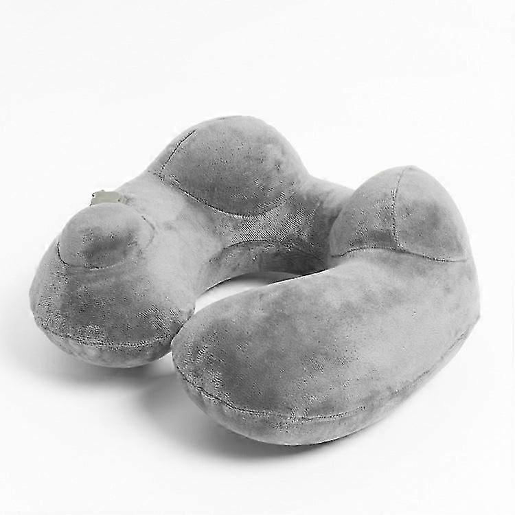 Soft Comfortable Travel Pillow Automatic Pressing Inflatable Folding Outdoor Pillow
