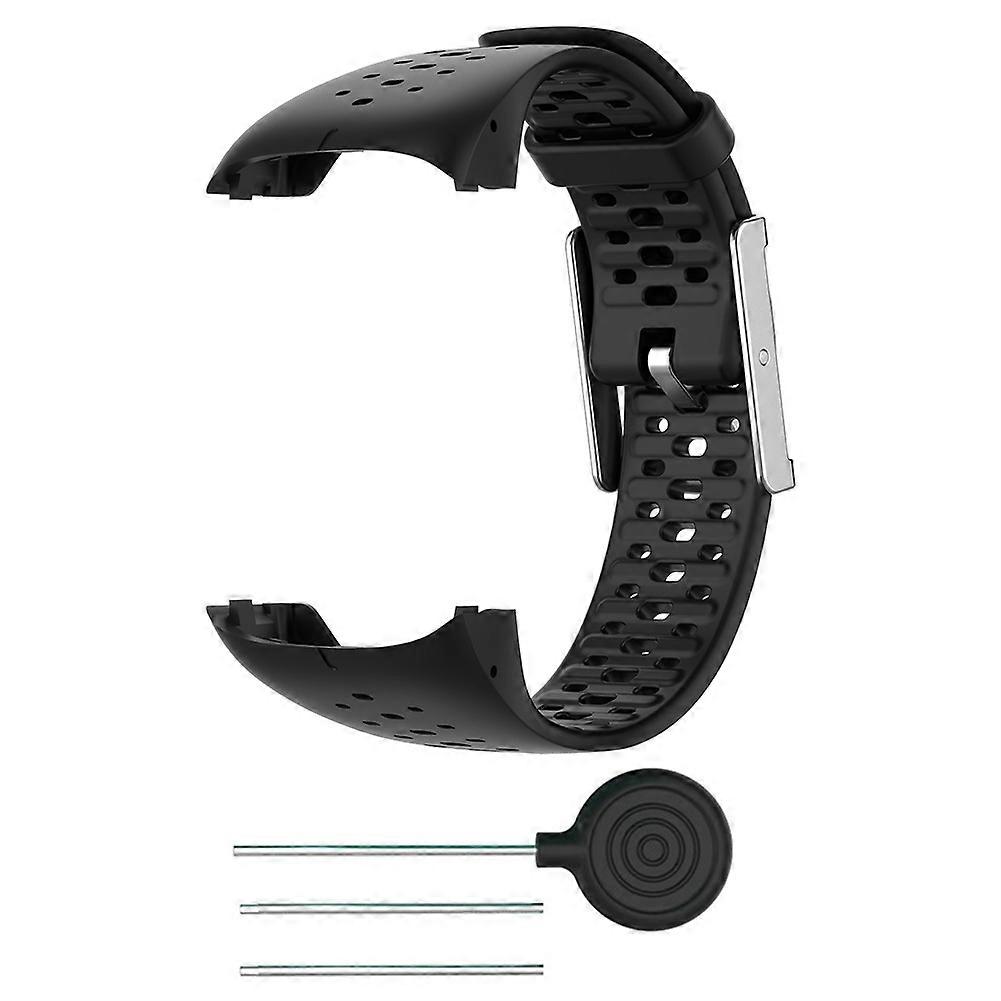 Replacement silicone strap for Polar M400/M430 watch, with tool