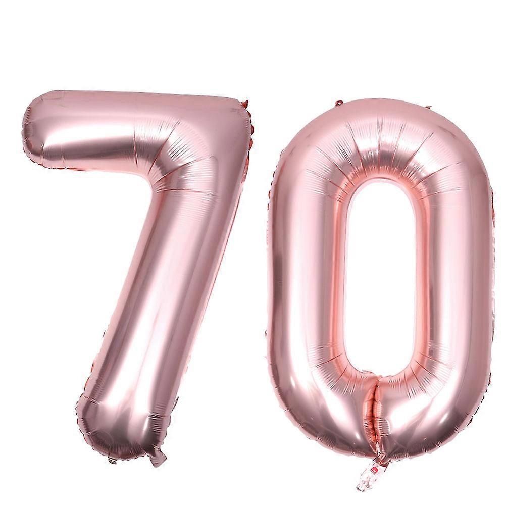 ナンバーフォイルバルーンナンバー70バルーンバースデーパーティージャンボ40インチ2個