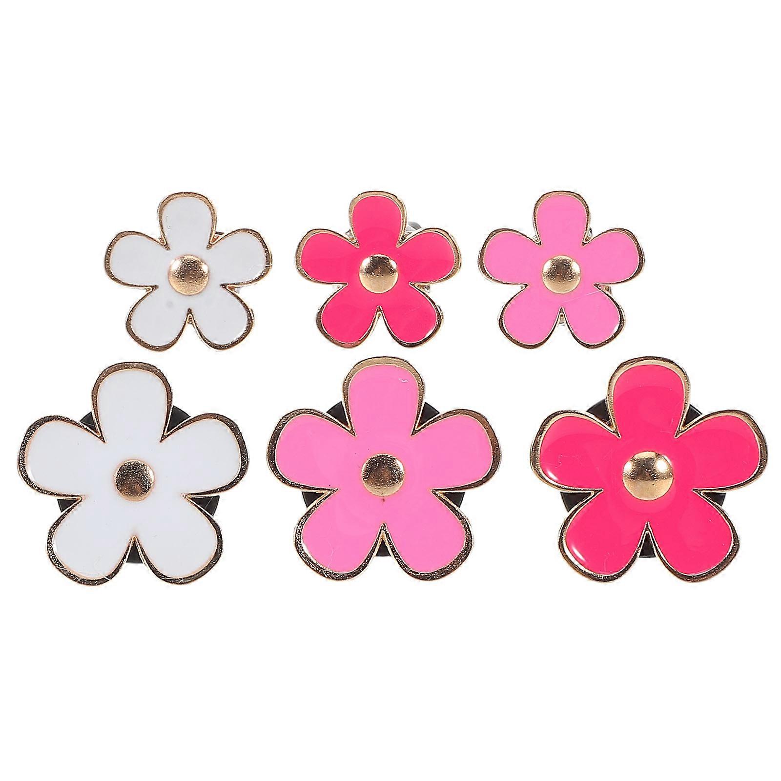 Cute Flower Car Vent Clip Adorable Car Freshener Diffuser for Women, Stylish Interior Decor with Fragrance, White Pink Daisy Design