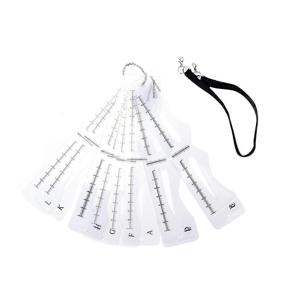 Eyebrow Guide Template Eyebrow Beauty Tools Professional Salon Plastic Material 12 Style 1 Set