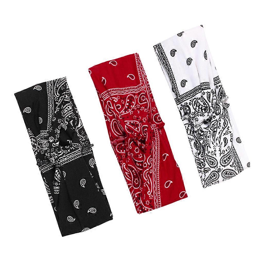 Boho Style Headbands Elastic Twine Cross Knot Head Wrap Women Meeting Appointment 3Set