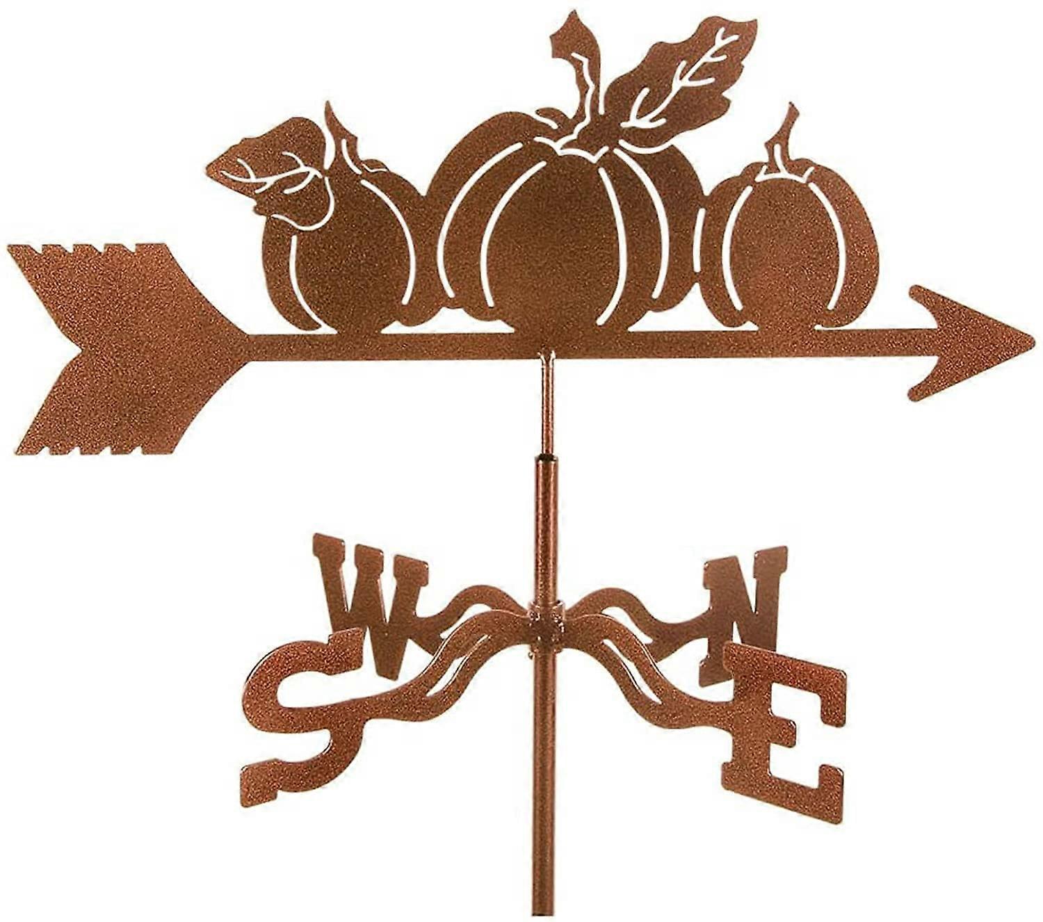 Weather Vane with Animal Ornament Metal Wind Direction Indicator Stake Garden