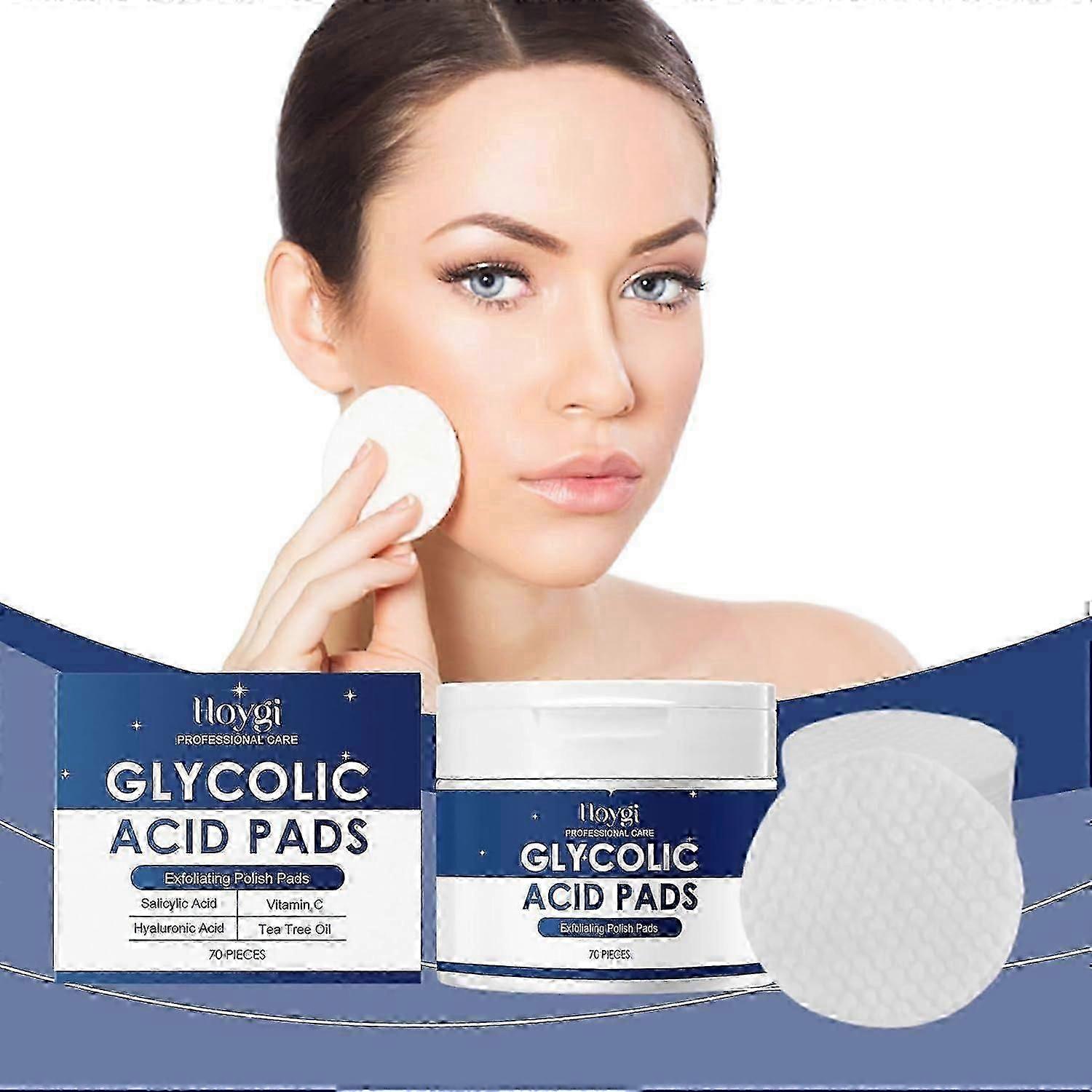 Exfoliating Pads, Glycolic Acid Resurfacing Pads, Face Pads with Salicylic Acid, Exfoliating Peel Pads for Face with Deep Cleaning Effect