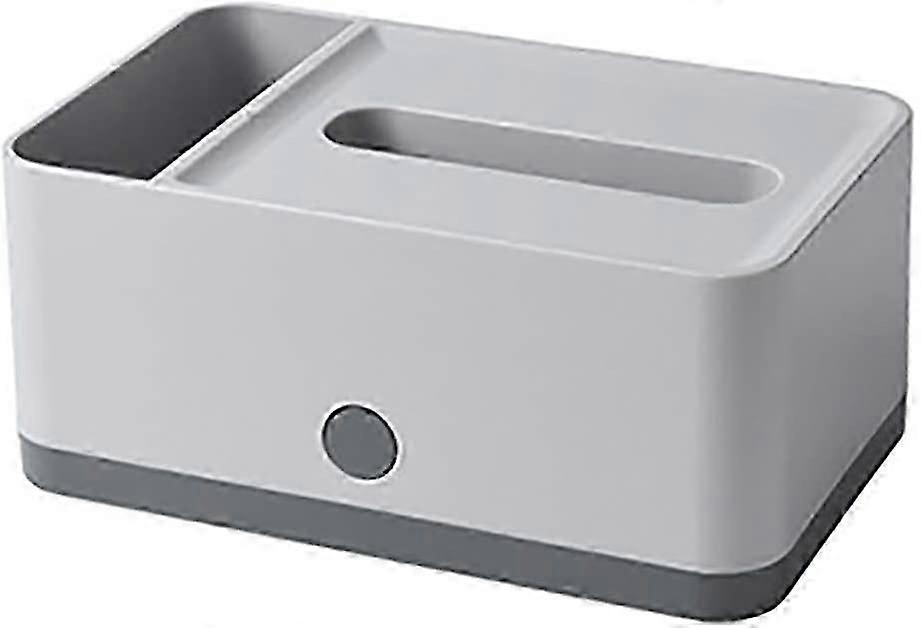 Desktop Spring Tissue Pumping Box Storage Holder Stationery Organizer