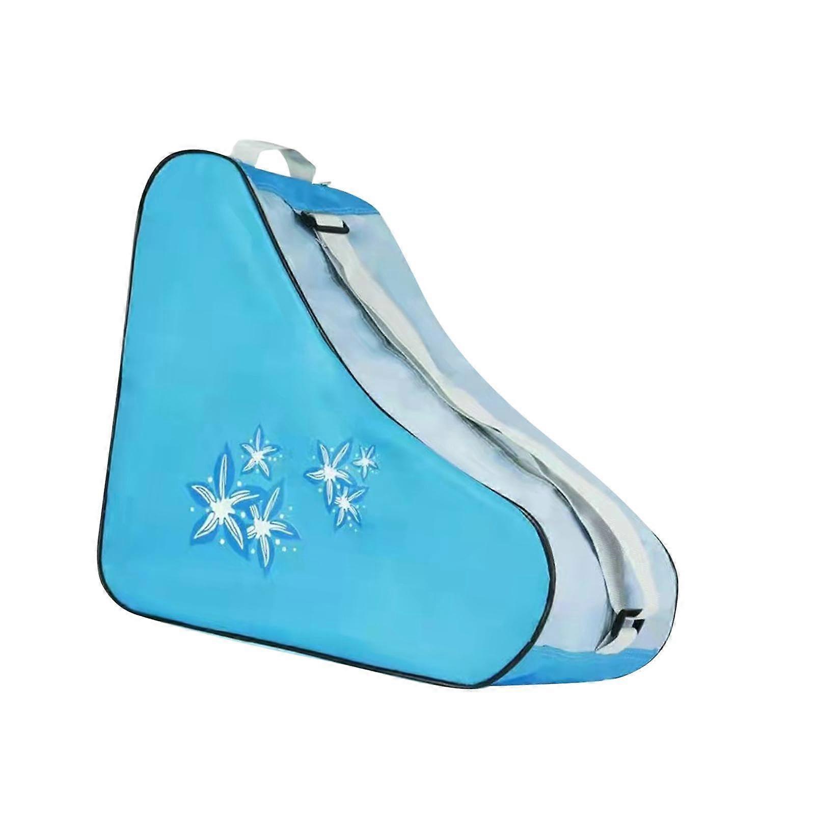 Roller Skate Bag for Men and Women, Quad and Ice Hockey Skate Carrier, Durable Material, Large Capacity, Adjustable Straps