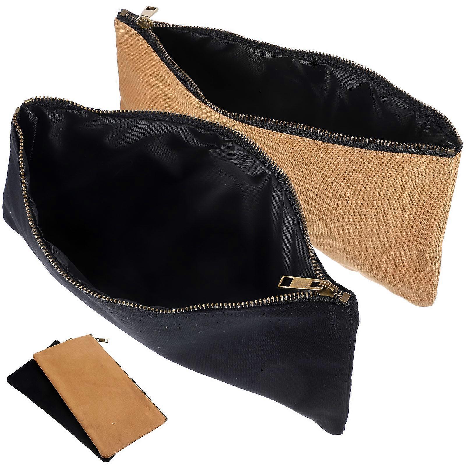 Oxford Fabric Tool Pouch With Zipper Portable Toolkit Bag Rust Prevention Simple Design 31x16cm 4Pcs