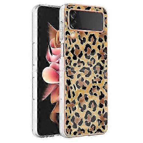 For Samsung Galaxy Z Flip4 Electroplating Marble Dual-side IMD Mobile Phone Case