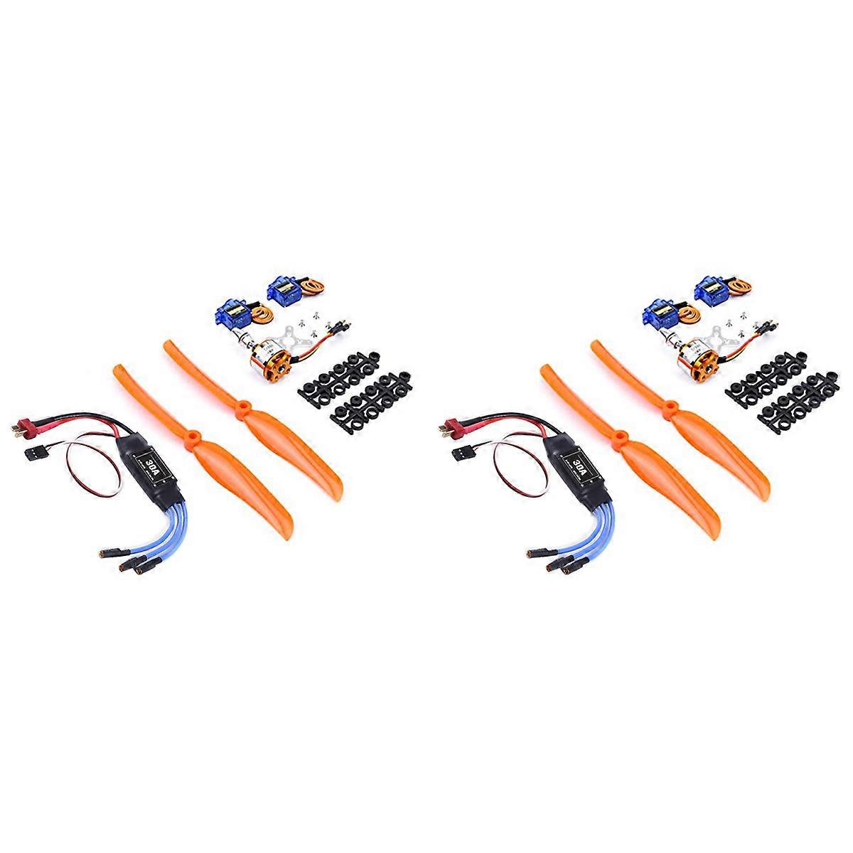 2212 1400KV Motor+30A ESC+SG90 Servos+8060 Propeller for FPV RC Plane
