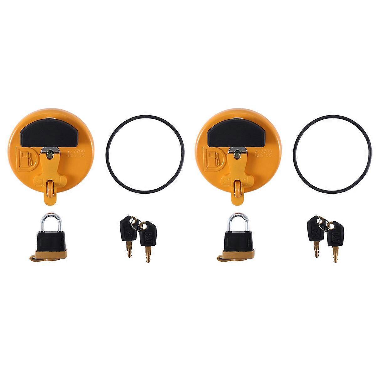 Fuel Tank Cap with Padlock 7X7700 for CAT Excavator