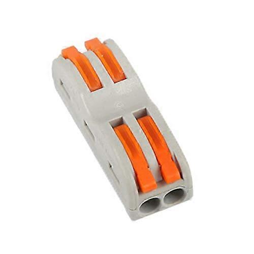 Fast Wire Connectors Pack of 10, Compact Push-in Terminal Block for Electrical Wiring, 2-4mm Compatible Conductor Connectors