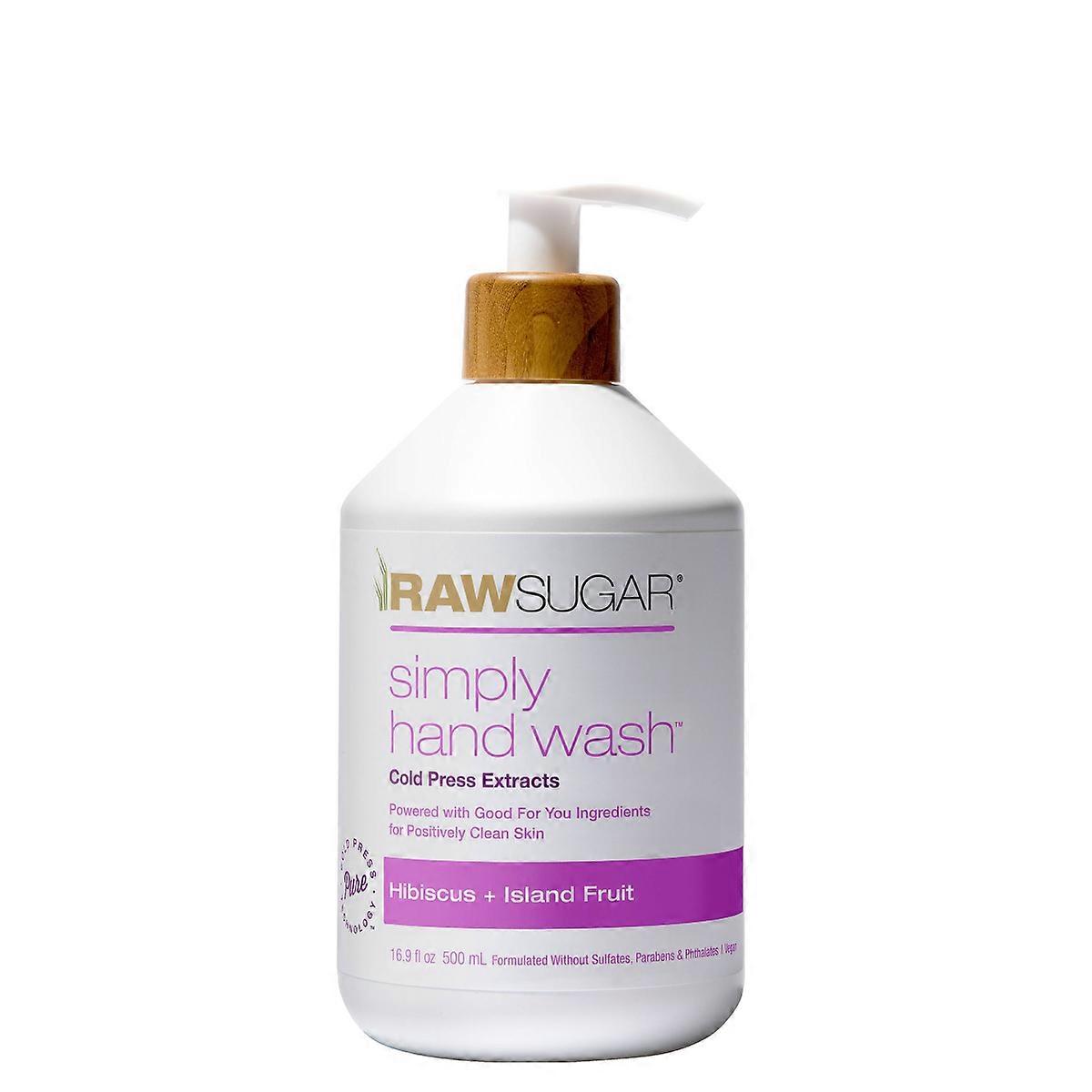 Raw Sugar Simply Hand Wash - Hibiscus + Island Fruit - 16.9 Fl Oz