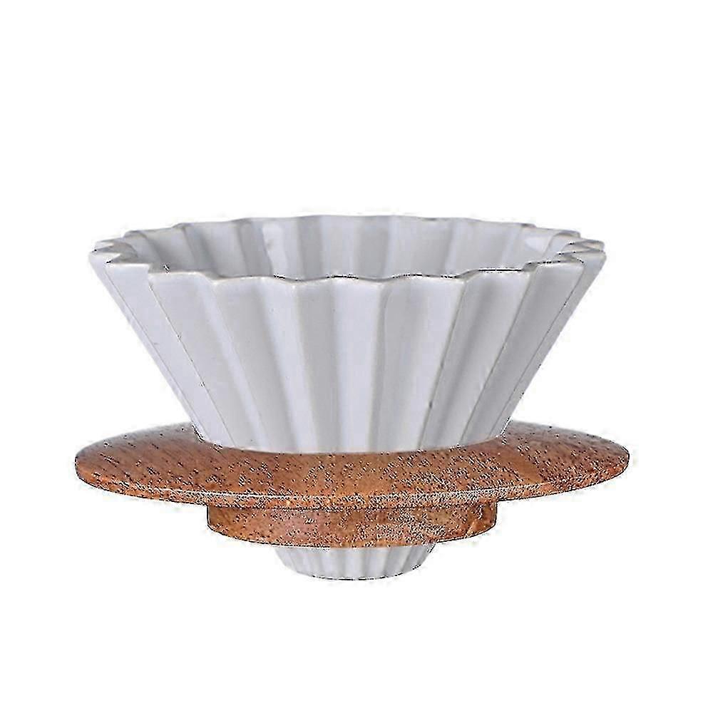 Coffee Filter Ceramic Pour over Coffee Dripper Set Dripper Removable Dripper with Stand Coffee Funn-B16