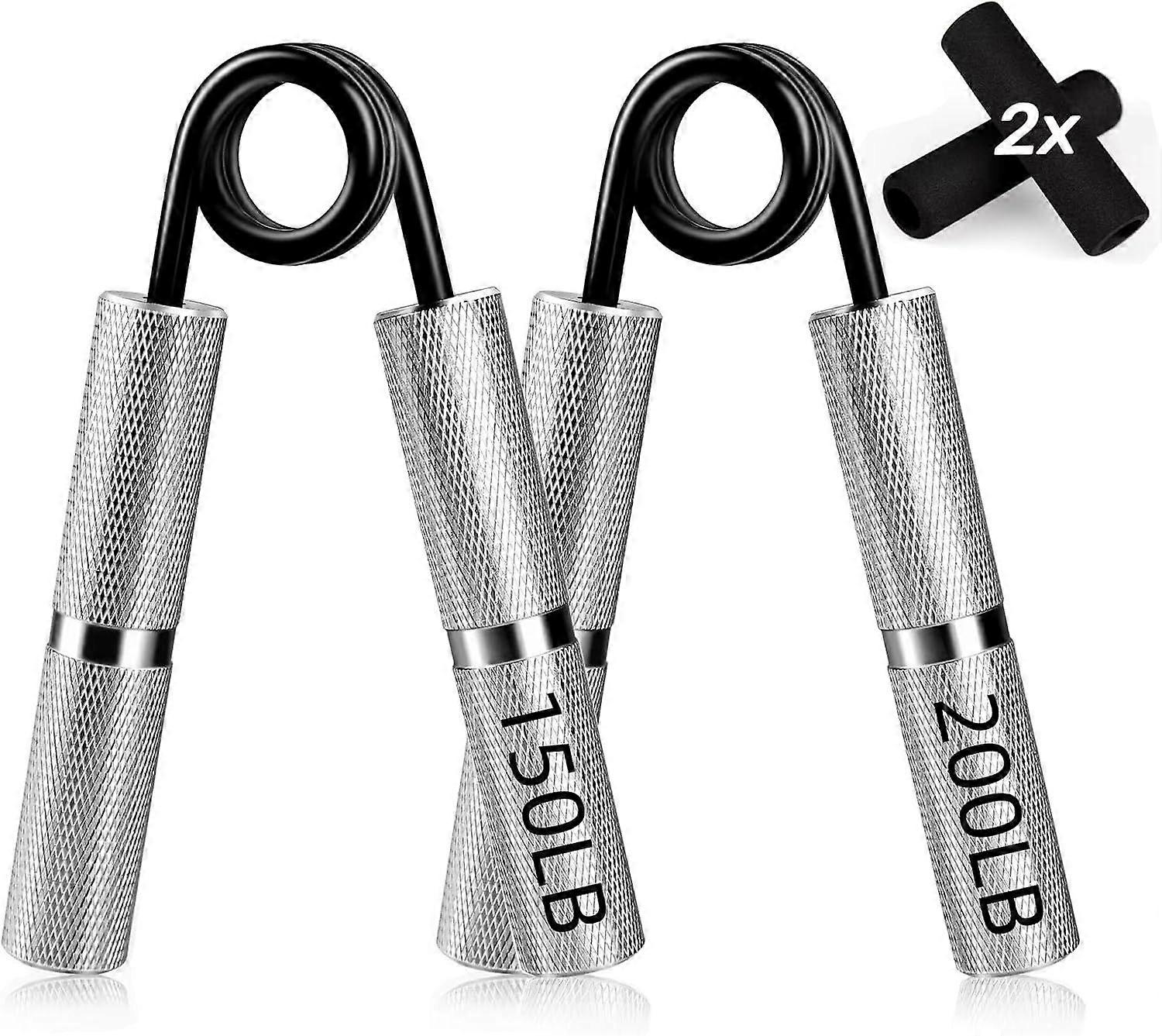 Metallgriff-Trainer-Set (150/200/lbs) 1/2/4/6er Pack - rutschfester Griff, Unterarmgriff, Muskelaufbau