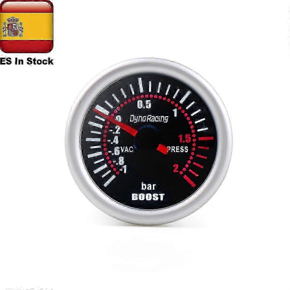Dynoracing 2\" 52mm Universal 12v Led Smoke Len -1~0~2bar Turbo Boost Gauge Meter / Turbo Boost Meter Tt101310