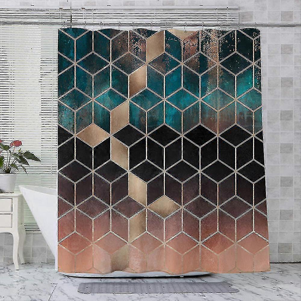 Modern Waterproof Shower Curtain for Bathrooms - Various Colors and Sizes Available