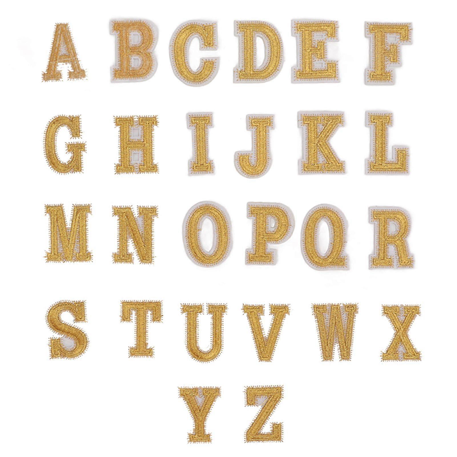 2025 أحدث طراز 26 قطعة رسائل إنجليزية بقع ذهبية تصميم الحروف الإنجليزية